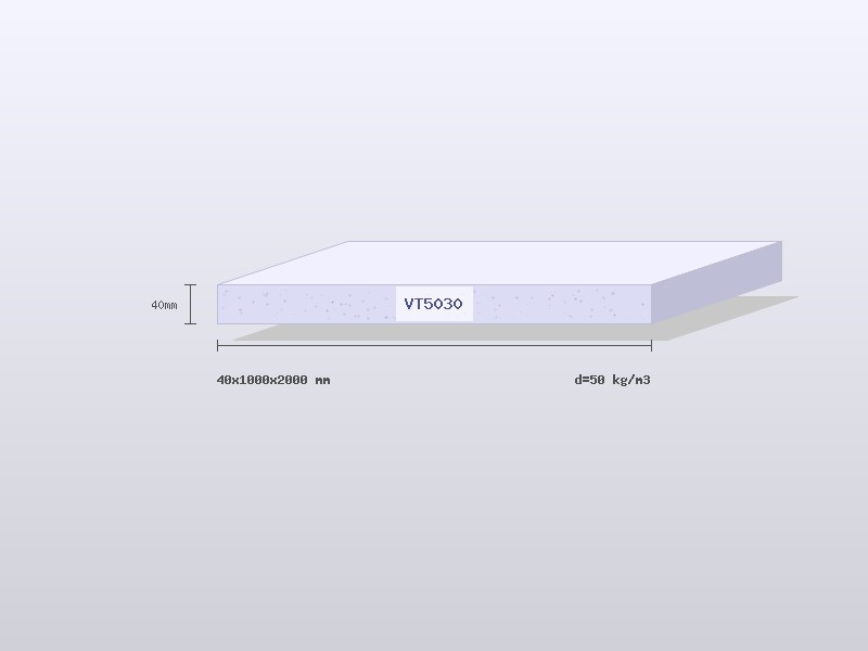 Поролон VT5030 40×1000×2000 мм