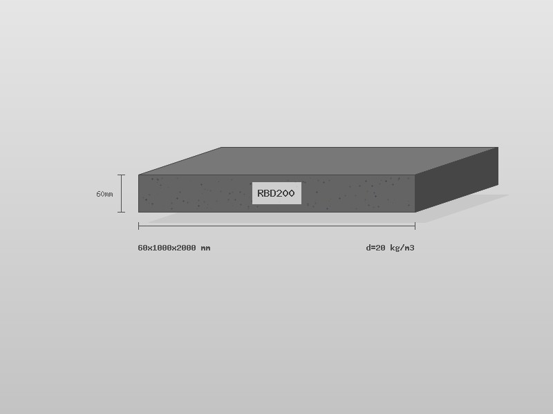 Поролон RBD200 60×1000×2000 мм